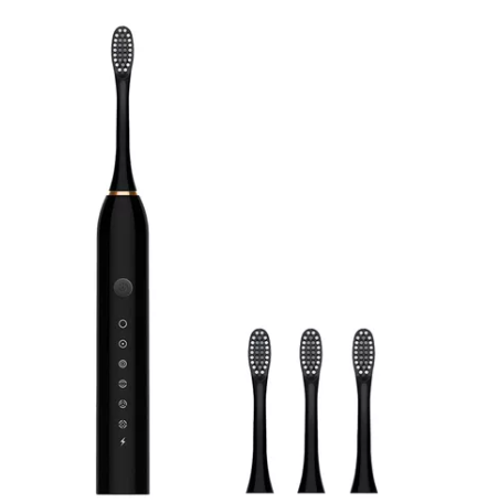 Cepillo De Dientes Eléctrico + Cabezales negro